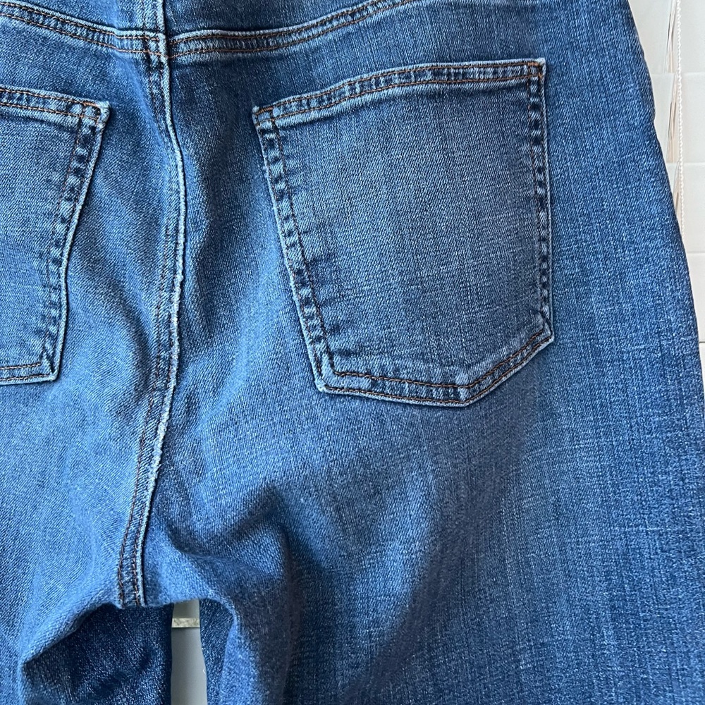 Eileen Fisher Women's Blue Organic Cotton Blend Crop Jeans Size 10 R5BD - Picture 7 of 10